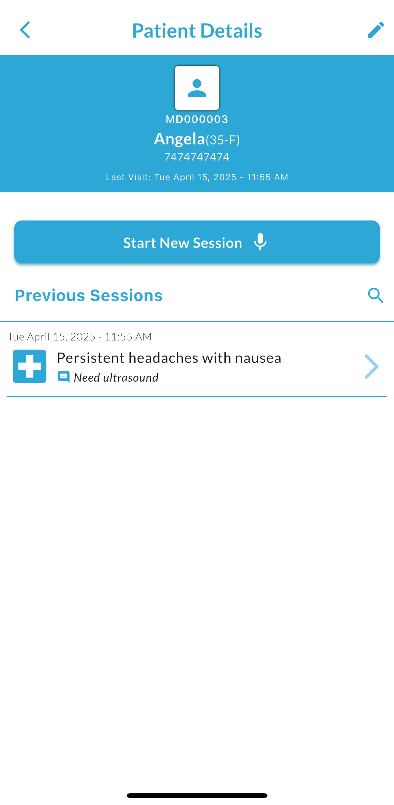 Medivertex Patient Details